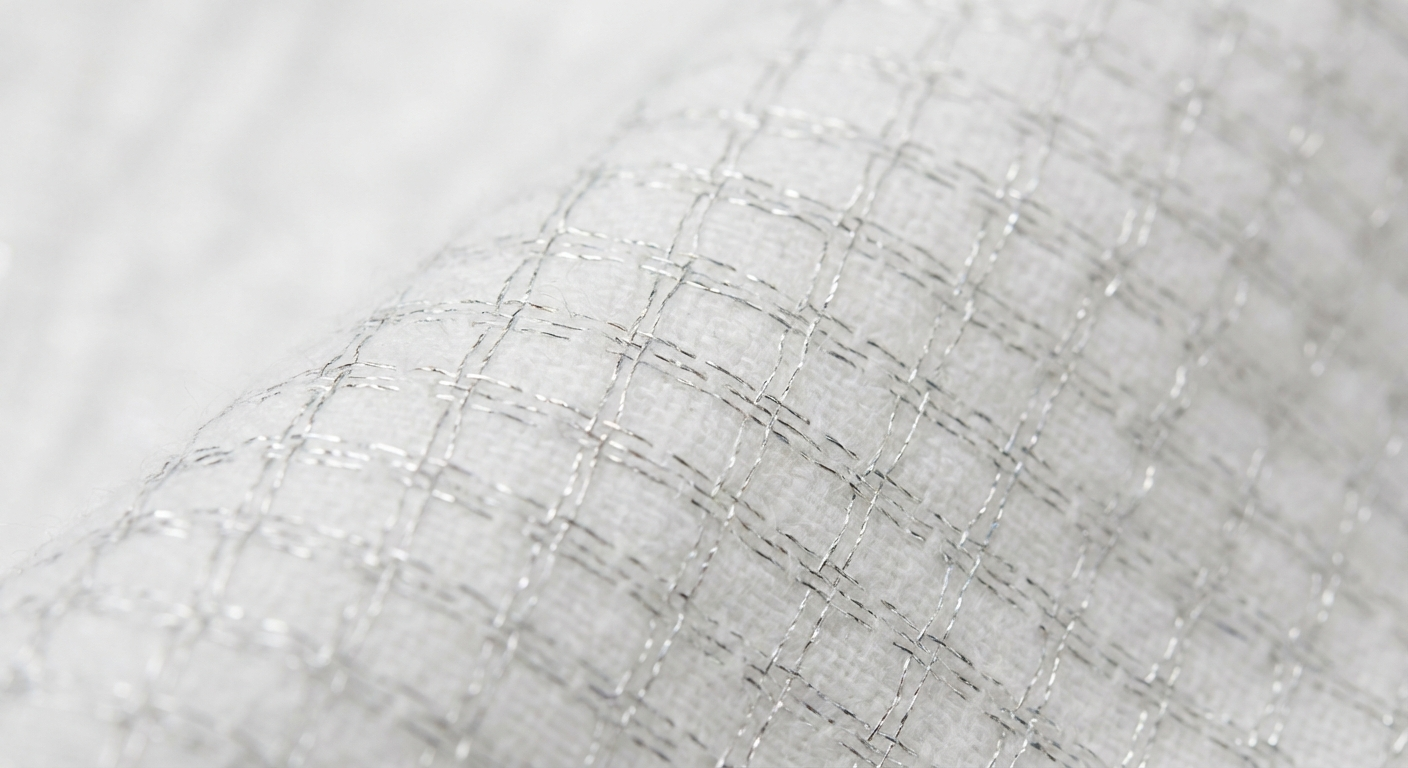 Silver threading detail